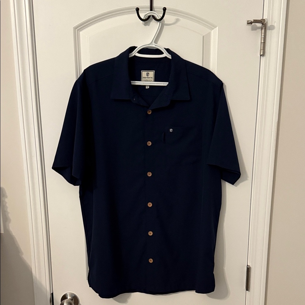 Born Primitive Navy Short Sleeve Button Down Shirt